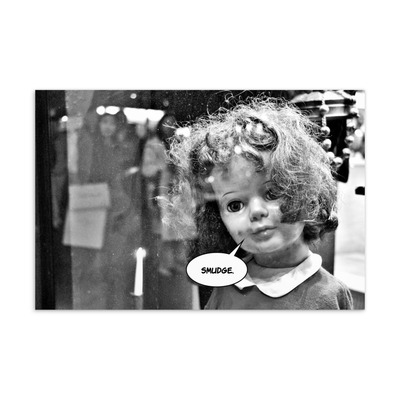 Smudge. doll postcard