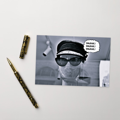 Smudge. is a domme postcard