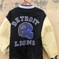 Crafted Leather Vintage Wool - Leather Sleeves Motorcycle Jacket - Thumbnail 1