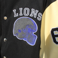 Crafted Leather Vintage Wool - Leather Sleeves Motorcycle Jacket - Thumbnail 2