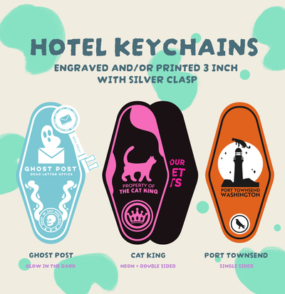 Ghostly Hotel Keychains (Series 2)