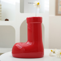 Boots Shape Ceramic Flower Vase - Thumbnail 5