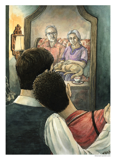 Dead Boy Detectives A4 Artprint: "Mirror"