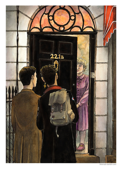 Sherlock & Dead Boy Detectives A4 Artprint: "Spooky"