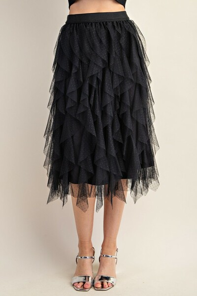 Tulle Ruffle Skirt