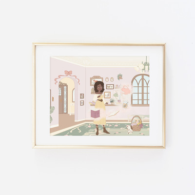 Witch's tea house print