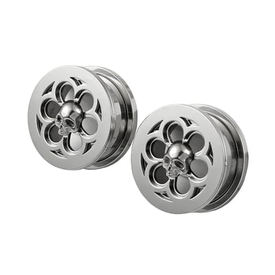 Skull rosette steel tunnel [one]