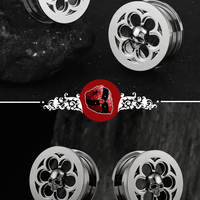 SKULL ROSETTE STEEL TUNNEL [ONE] - Thumbnail 2