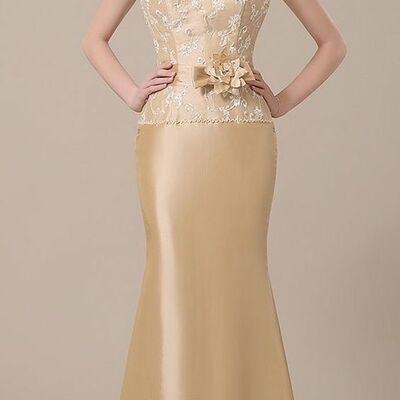 Simple mother of bride/ groom dress sheath lace evening formal gowns prom dress