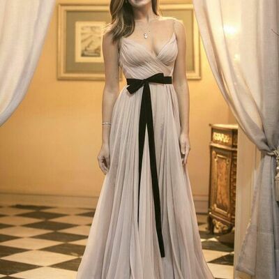Simple mother of bride/ groom dress sheath a line pleat evening formal gowns prom dress