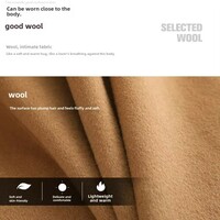 Classy Autumn and Winter Woolen Winter Trench Coat with Belt - Thumbnail 8