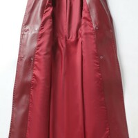 Chic Women's Leather Trench Coat - Thumbnail 1