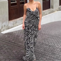 Polka dot layered satin dress - Thumbnail 2