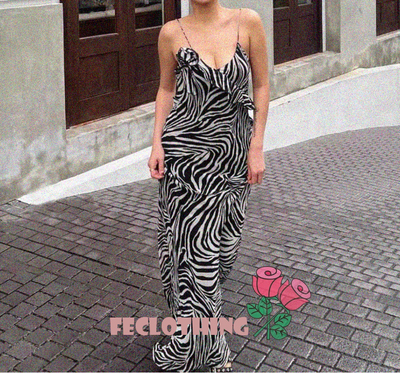 Polka dot layered satin dress