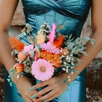 Mermaid Sweetheart Black Satin Prom Dresses,PD240104 - Thumbnail 3