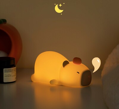 Lazy Capybara Silicone Lamp Night Light