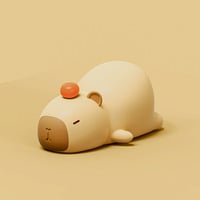 Lazy Capybara Silicone Lamp Night Light - Thumbnail 6
