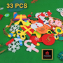 Unique Felt Christmas Tree for Kids - DIY Christmas Decoration with 33 Ornaments - Perfect for Festive Fun!-1