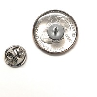 Lapel Pin Puerto Rico Quarter Coin Uncirculated U.S. Quarter 2009 Hand Painted Tie Pin Custom Pins Hat Pin Enamel Pin Backing Groomsmen Gift - Thumbnail 4