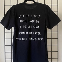 DISCHARGE - WARNING: HER MAJESTY'S GOVERNMENT CAN SERIOUSLY DAMAGE YOUR HEALTH T-SHIRT (MEDIUM) - Thumbnail 1
