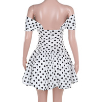 Sexy hot girl slim one shoulder tube top hollow dress - Thumbnail 5