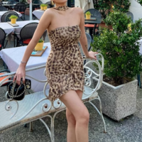 Animal print lingerie tulle dress - Thumbnail 1