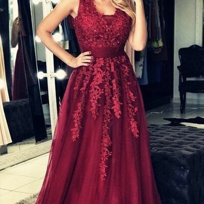 Simple mother of bride/ groom dress green appliques evening formal gowns prom dress