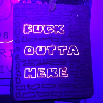 Fu@k outta here 3.5 x 5 inch