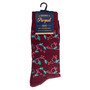 Under the Mistletoe Socks Fun Socks Men's Festivity Novelty Socks Red and Fun Colors Christmas Theme Socks Gifts Holiday Season Socks-1
