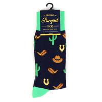 Wild West Cowboy Novelty Socks Old West - Thumbnail 2