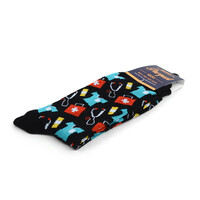 Doctors Nurse Hospital Team Socks Men Novelty Socks Personalized Socks Doctor Gifts Cool Socks Gift Cool Nurse Gift - Thumbnail 3