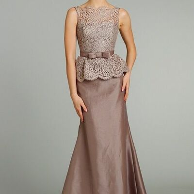 Elegant mother of bride/ groom dress sheath lace evening formal gowns prom dress