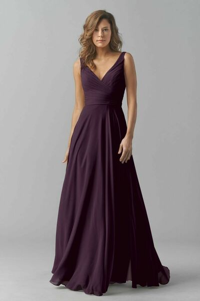 Elegant Mother of Bride/ Groom Dress Purple Evening Formal Gowns Prom Dress