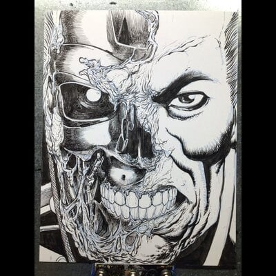 Battle damaged model 101 cyborg