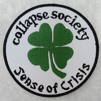 Collapse society embroidered patch