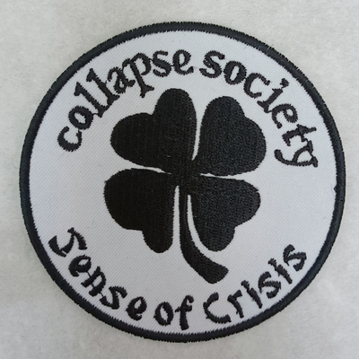Collapse society embroidered patch
