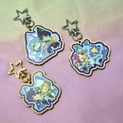 Witch hat atelier wooden charm