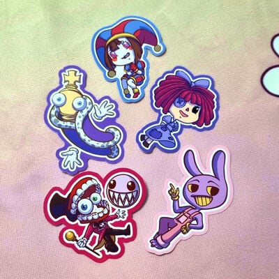 The amazing digital circus stickers