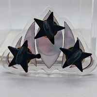 Foil Acrylic Pin - Blood Moon Gaze - Thumbnail 1