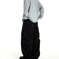 Stunning Punk Rock Baggy Oversize Wide Leg Cargo Pants Rave Unique For Men Women Amazing - Thumbnail 2