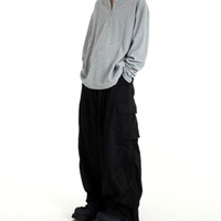 Stunning Punk Rock Baggy Oversize Wide Leg Cargo Pants Rave Unique For Men Women Amazing - Thumbnail 3