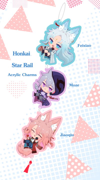[Pre-order]Yaoqing Trio Acrylic Charms