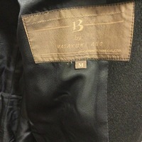 Masayuki Abo black cashmere middle coat - Thumbnail 3
