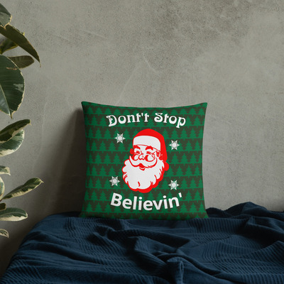Believe throw pillow