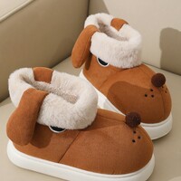 Barking Dog Fuzzy Plush Snow Boots - Thumbnail 3