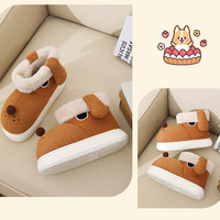 Barking Dog Fuzzy Plush Snow Boots - Thumbnail 4