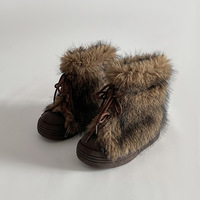 Vintage Furry Fur Snow Boots - Thumbnail 7