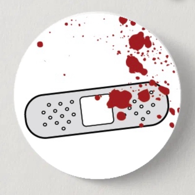 1" splatter button