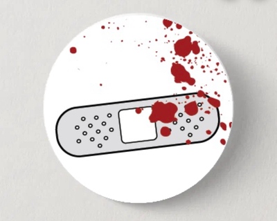 1" Splatter Button