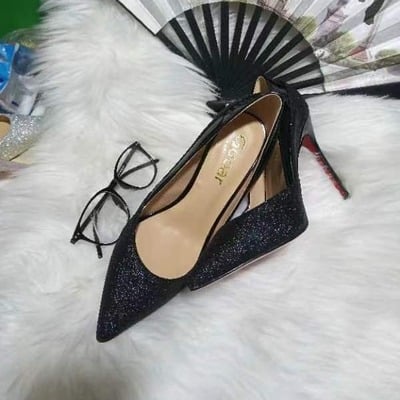  leather diamond ladies fashion high heels
